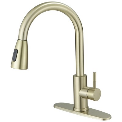 Single handle pull down sprayer kitchen faucet commercial kitchen sink faucet