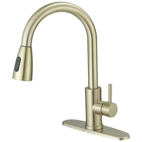 Single handle pull down sprayer kitchen faucet commercial kitchen sink faucet - image 1 of 4