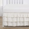 Sweet Jojo Designs Girl 3 Tiered Ruffle Crib Bed Skirt Bohemian Fringe Off White - 3 of 3
