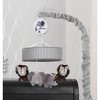 Lambs & Ivy Urban Jungle Gray/Brown Lion & Elephant Musical Baby Crib Mobile - 3 of 4