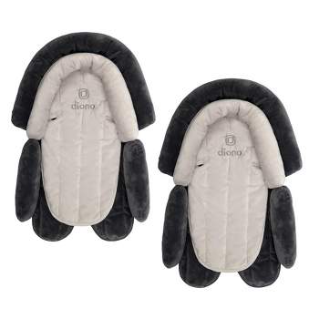 Diono Cuddle Soft 2-Pack 2-in-1 Baby Head Neck Body Support Pillow for Car Seats and Strollers