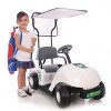 Kid Motorz 6V Jr Pro Golf Cart Powered Ride-On - White - image 4 of 4