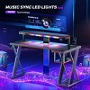 Bestier L Shape Gaming Desk, 41.6inch Large Grid Pickup Light Gaming Desk - 4 of 4