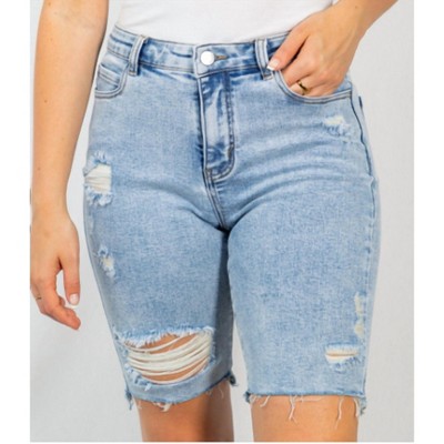 Women's Luck Be a Lady Biker Shorts - White Birch