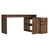 CAVINAS L-Shaped Writing Desk with Storage,59.6" Corner Computer Desk w/2 Shelves and Cabinet - 4 of 4