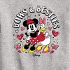Boys' - Disney - Bows And Besties Graphic Long Sleeve Fleece Sweatshirt - 2 of 4
