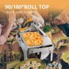ROVSUN 9QT Roll Top Stainless Steel Chafing Dish Buffet Set with Glass Window for Party - 2 of 4