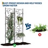 2 Pack 72x20Inch Garden Trellis for Climbing Plants, Decorative Metal Plant Trellis, Rust-Proof Privacy Screen for Outdoor Courtyards Lawns Patios - 3 of 4