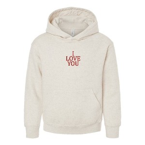 The Juniper Shop Embroidered I Love You Words Youth Graphic Hoodie - 1 of 3
