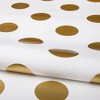 Dotty White and Gold Wallpaper - image 3 of 4