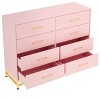 Dresser for Bedroom with 8 Drawer, TV Stand Dressers Chest of Drawers Large Wood Dresser for Storage and Organization - 4 of 4