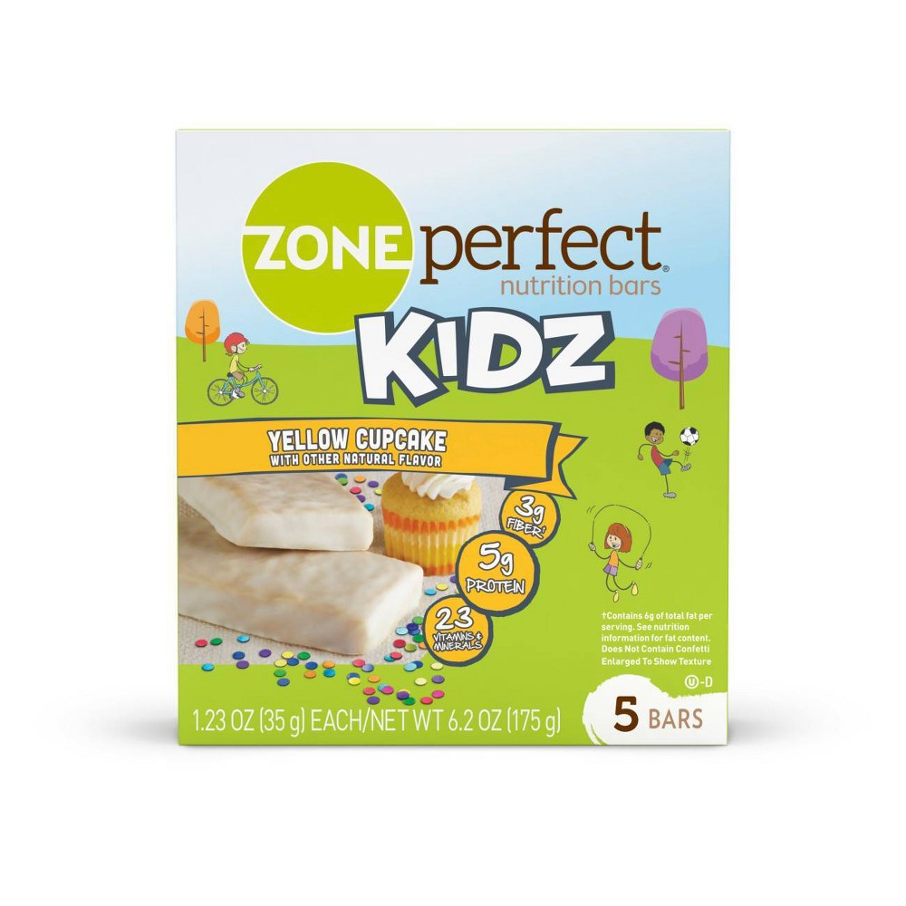 UPC 638102628695 product image for Zone Perfect Kidz Nutrition Bar Yellow Cupcake - 1.23oz(5pk) | upcitemdb.com
