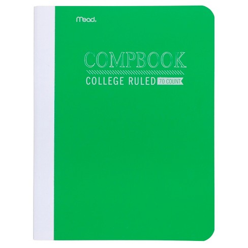 Mead College Ruled Solid Composition Notebook Green Target