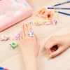Juvale 24-Pack Rubber Rainbow Unicorn Toy Rings for Girls Birthday Party Favors Gifts - 2 of 4