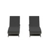 WestinTrends All Weather Wicker Outdoor Patio Chaise Lounge with Cushion (Set of 2) - 4 of 4