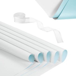 Unique Bargains Waterproof DIY Crafts Packaging Gift Wrap with Ribbon 1 Set - 1 of 4