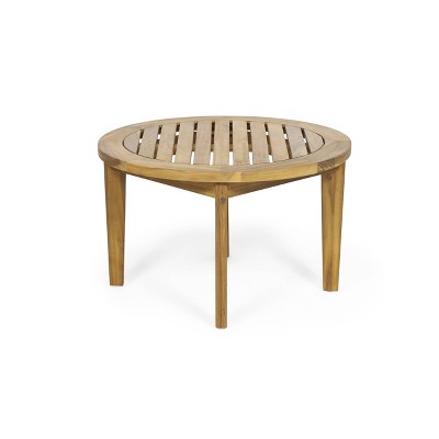 Solano 27'' Teak Acacia Wood Outdoor Coffee Table