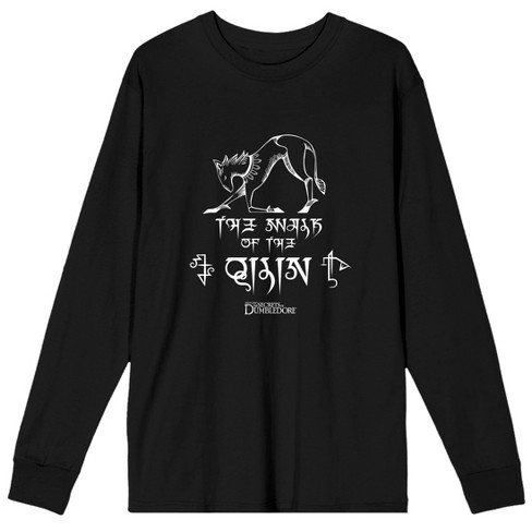 Fantastic Beasts Secrets of Dumbledore Thunderbird Men's Black Long Sleeve Shirt - image 1 of 2