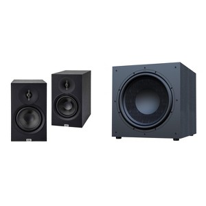Elac Debut 3.0 Db63 Black Bookshelf Speakers With Debut 15 Inch Subwoofer - 1 of 4
