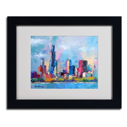 Trademark Fine Art -Richard Wallich 'Chicago 5' Matted Framed Art - image 1 of 4