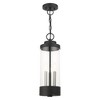 Livex Lighting Hillcrest 3 - Light Pendant in  Textured Black - 3 of 4