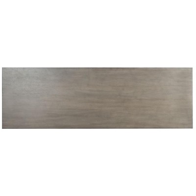 Mid-Century Modern Light Grey 6-Drawer Solid Wood Dresser