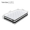 GDFStudio Cecil 12" Breathable Memory Foam Knitted Cover Individual Pocket  Hybrid Mattress with Euro Top - 2 of 4