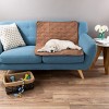 Waterproof Pet Mat - 36x28 Partial Couch Covers for Dogs, Cats, or Kids - Quilted Non-Slip Furniture Protector Pad by PETMAKER (Brown) - 2 of 4