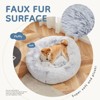 JIONJOY Round Dog Bed: Grey Pet Sofa Bed with Supportive Foam and Removable & Washable Coverr - 2 of 4