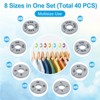 Unique Bargains Hanging Clothes Round Pre-printed Clothing Rack Dividers 40 Pcs - 3 of 3