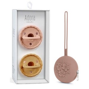La’dore Baby Pacifier & Case Set – BPA-Free Silicone Soother for Teething Relief + Portable Pacifier Holder for Travel & Storage - 1 of 4