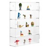 Juvale 5-Tier Acrylic Display Case for Collectibles, Mini Action Figures and Rocks - Wall Mountable Collection Cabinet (Clear) - 4 of 4