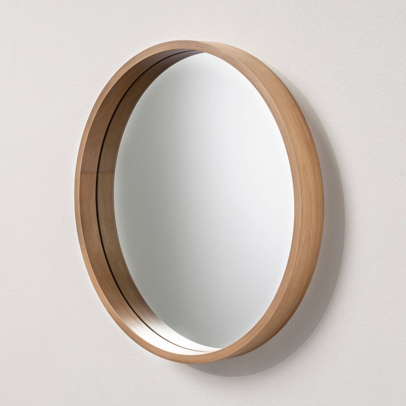 Round Wood Framed Wall Mirror - Hearth & Hand™ with Magnolia, 4 of 12