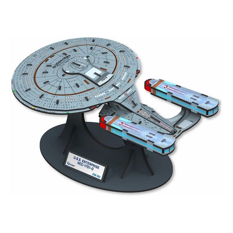 Quantum Mechanix Star Trek Qraftworks PuzzleFleet | USS Enterprise D NCC-1701-D, 1 of 5