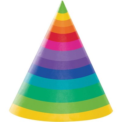 24ct Rainbow Adult Party Hats