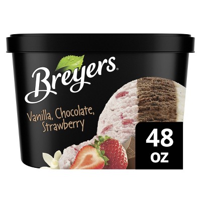 Breyers Vanilla Chocolate Strawberry Ice Cream - 48oz