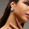 Women's The Celeste Stud Earrings - Pearl White - 3 of 4