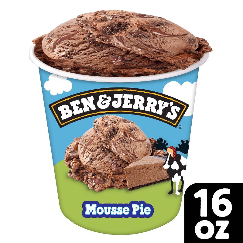 Ben &#38; Jerry&#39;s Mousse Pie Chocolate Ice Cream - 16oz, 1 of 5