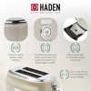 Haden Dorset 2 Slice Wide Slot Stainless Steel Toaster Bundled with 1.7 Liter Stainless Steel Electric Kettle with 360-Degree Base, Putty & Chrome - 4 of 4