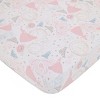 NoJo Disney Princess Enchanting Dreams Pink and White 3 Piece Nursery Crib Bedding Set - Comforter, 100% Cotton Fitted Crib Sheet, and Crib Skirt - 3 of 4
