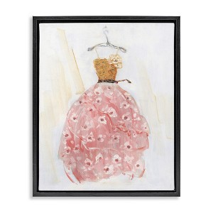 Stupell Industries Elegant & Sophisticated Pink Gown Floating Frame Canvas Art - 1 of 4