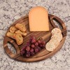Kalmar Home Acacia Wood Oval Tray with Handle - Medium - 3 of 3