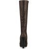 Allegra K Women's Chunky Heel Round Toe Platform Knee High Boots - 4 of 4