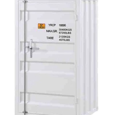Blue Metal Industrial Cargo Chest with Single Door
