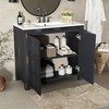 APRILSOUL 36 " Bathroom Vanity Organizer with Ceramic Sink, Set Bathroom Storage Cabinet - 3 of 4