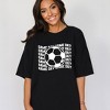 Simply Sage Market Women's Soccer Game Day Stacked Short Sleeve Garment Dyed Tee - 2 of 4
