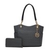 MKF Collection Savannah M Logo Printed Vegan Leather Women’s Tote and Wristlet Wallet by Mia K- 2 pieces - 2 of 4