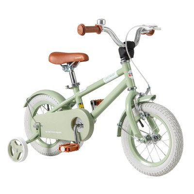 Infans 12" Kids Bike w/Adjustable Saddle Handlebar Removable Training Wheels Handbrake
