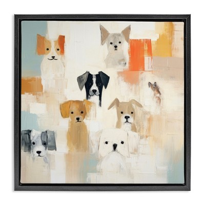 Stupell Industries Modern Dog Collage, 18" x 18"