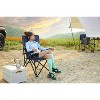 High Back Heavy Duty Lawn Chair Support 250LBS, Portable Collapsible Chair with Cup Holder -Navy blue - 2 of 4